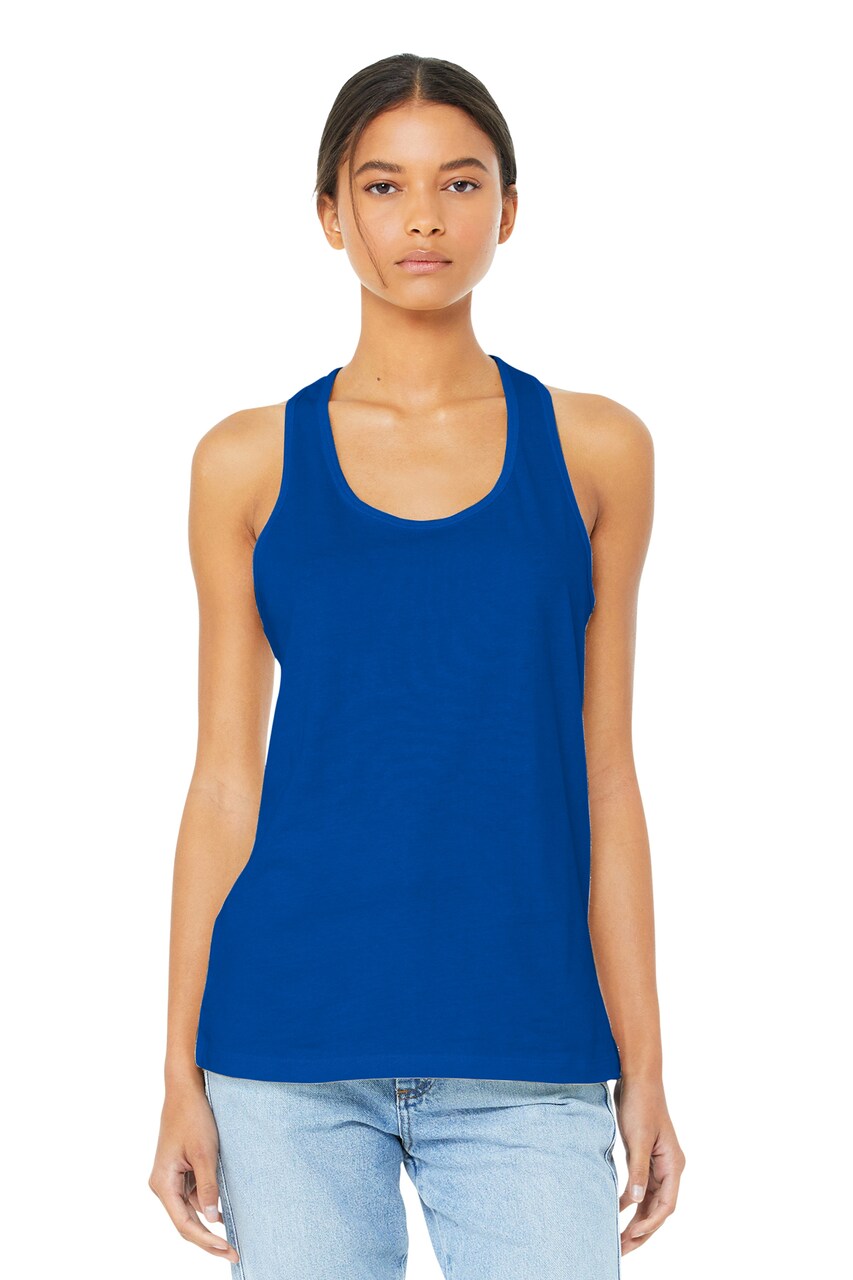 BELLA + CANVAS® Women's Relaxed Fit Racerback Tank with Airlume Cotton and Sustainable Retail Design